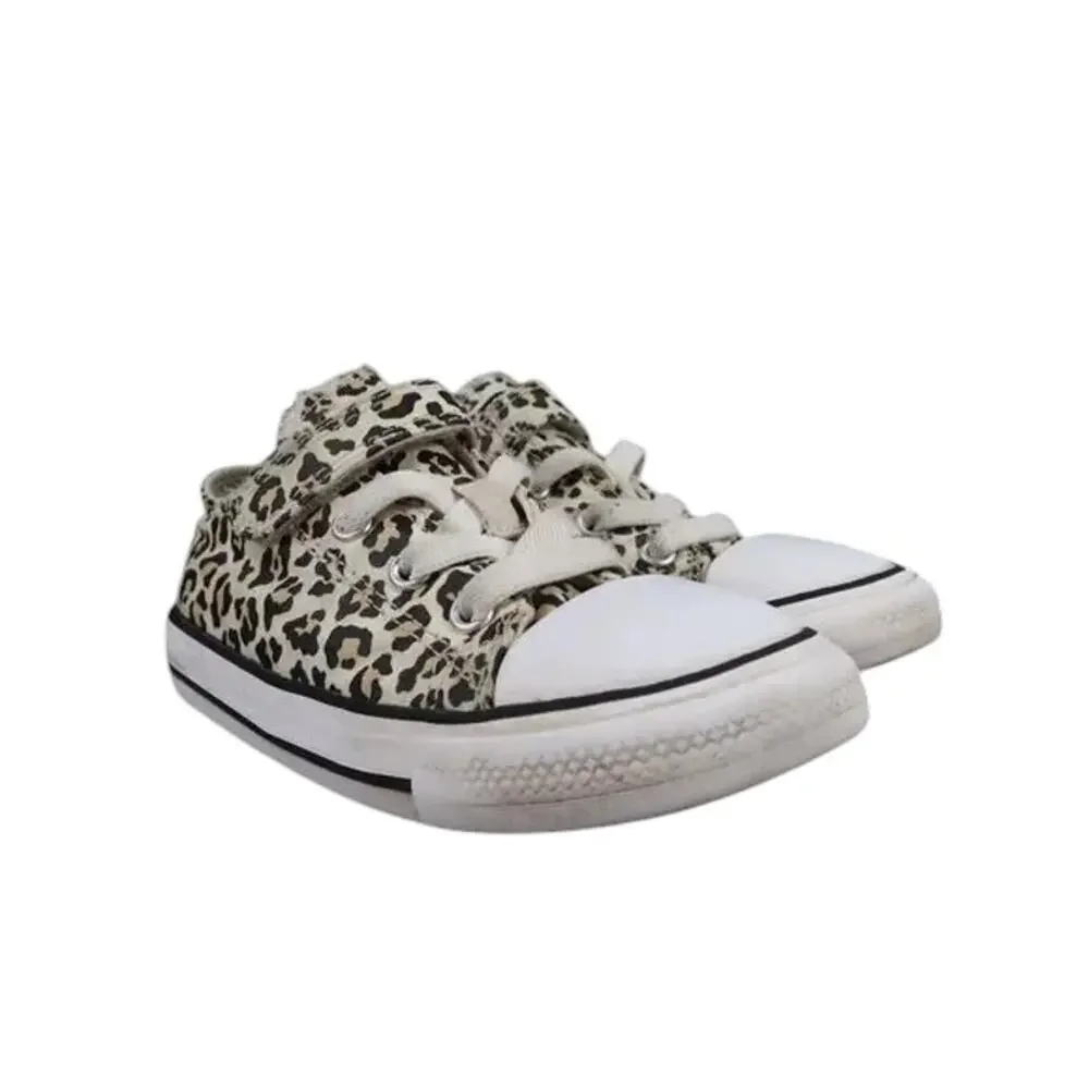 Converse Shoes Infant 9 Sneakers Chuck Taylor All Star Low Toddler Leopard Print
